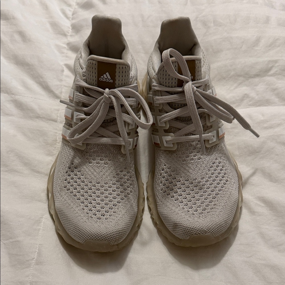 Adidas Gray & Beige Ultraboost Sneakers